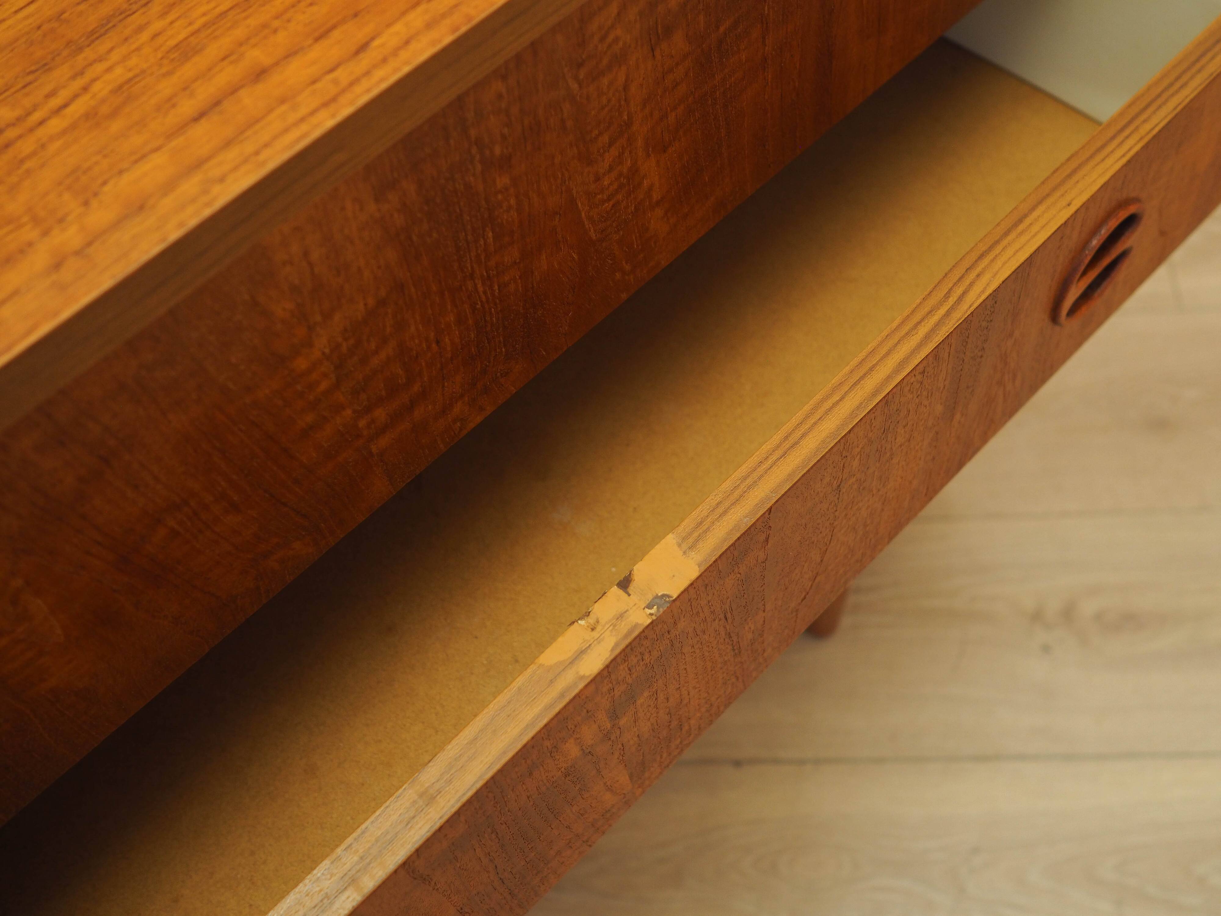 Commode en teck, design danois, années 1970, fabriquée au Danemark