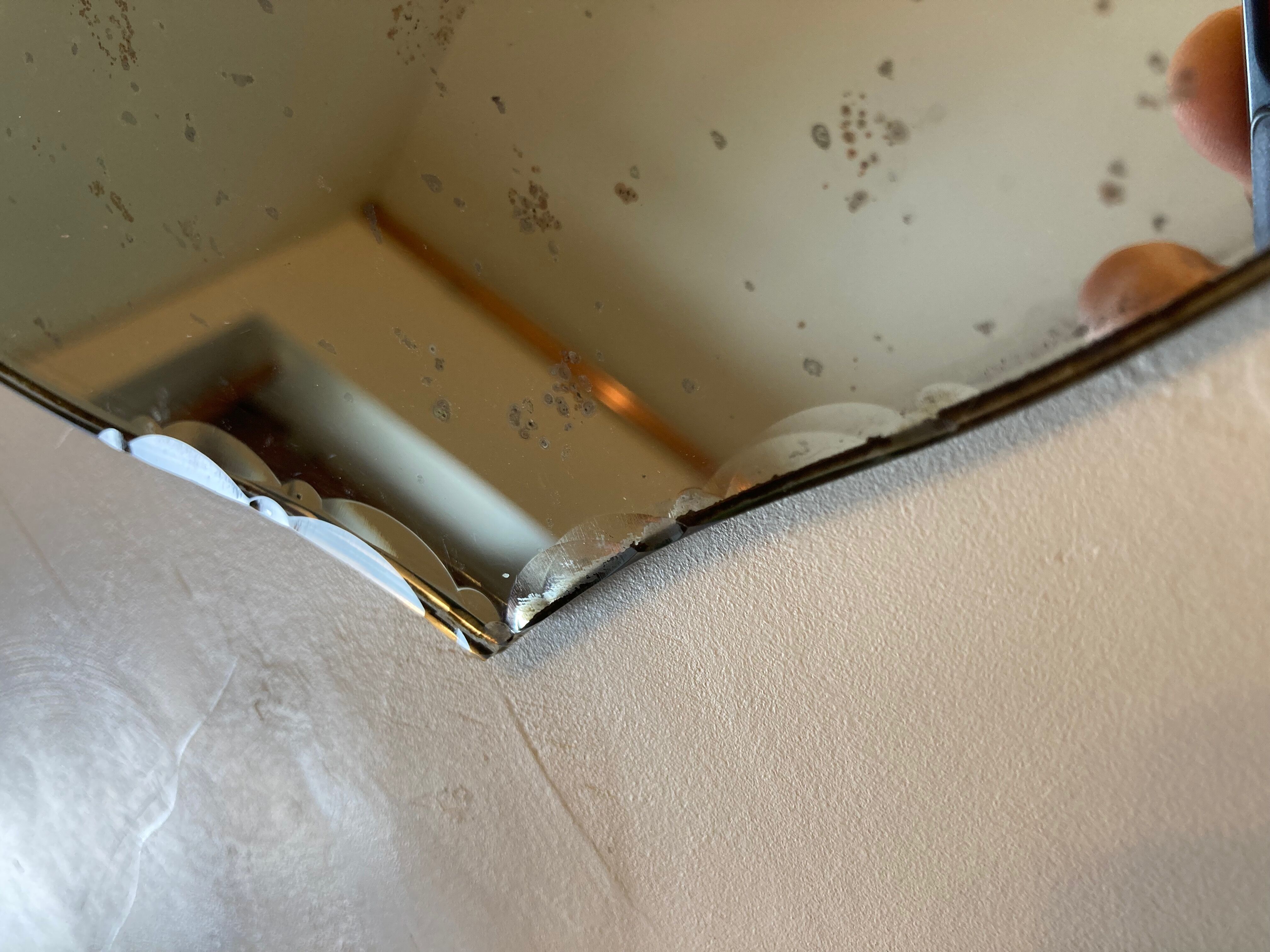 Antique chiseled mirror 60 X 40cm