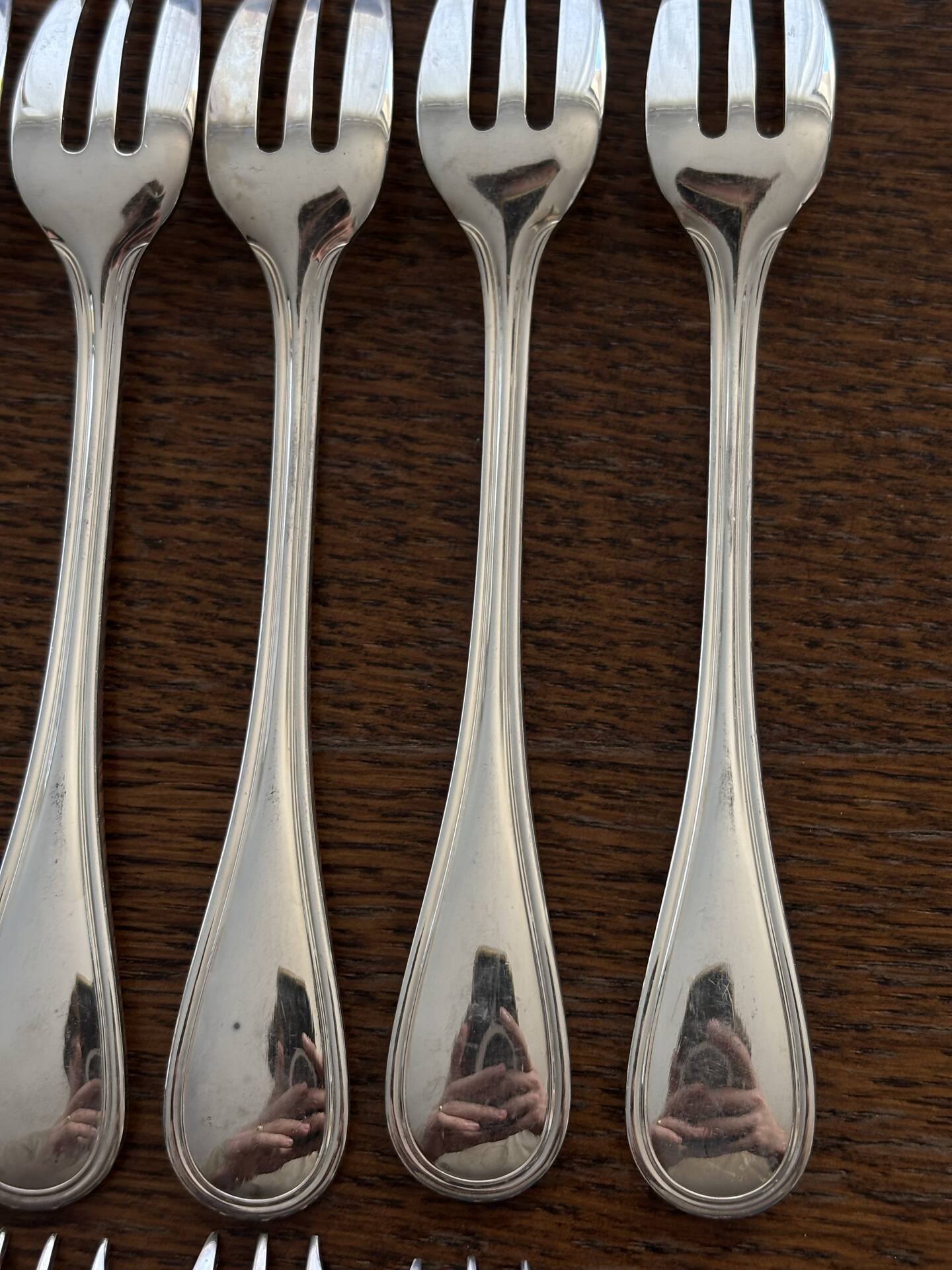 12 Christofle Albi cake forks