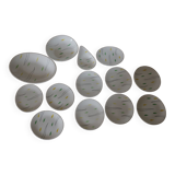 Set of Salins earthenware dishes