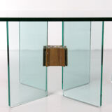 Table basse en verre modèle T15 Peter Ghyczy