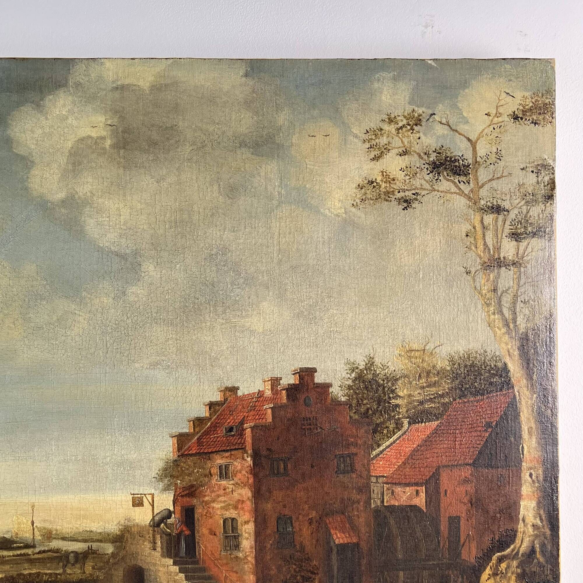 Old Table, oil on canvas, Dutch School of the 17th century Landscape