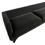 Canapé en velours Roche Bobois, canapé d'angle noir