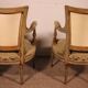 Pair of Louis XVI-style cabriolet armchairs – 18th century
