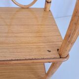 Set of bamboo wall shelves