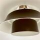 Suspension in chocolate lacquered aluminium produced in Denmark, Scandinavian design 1970-1980