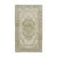 Turkish hand-knotted decorative 1970s beige carpet 170 cm x 295 cm