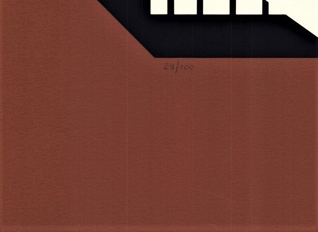 Victor vasarely, g-linn, 1951. original silkscreen print signed and numbered