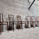 Set of 6 vintage bistro chairs
