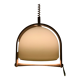Temde Leuchten pendant lamp lucid and vintage teak