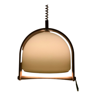 Temde Leuchten pendant lamp lucid and vintage teak