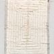 Moroccan Berber carpet beni ouarain unbleached plain with engraved pattern 300x216cm