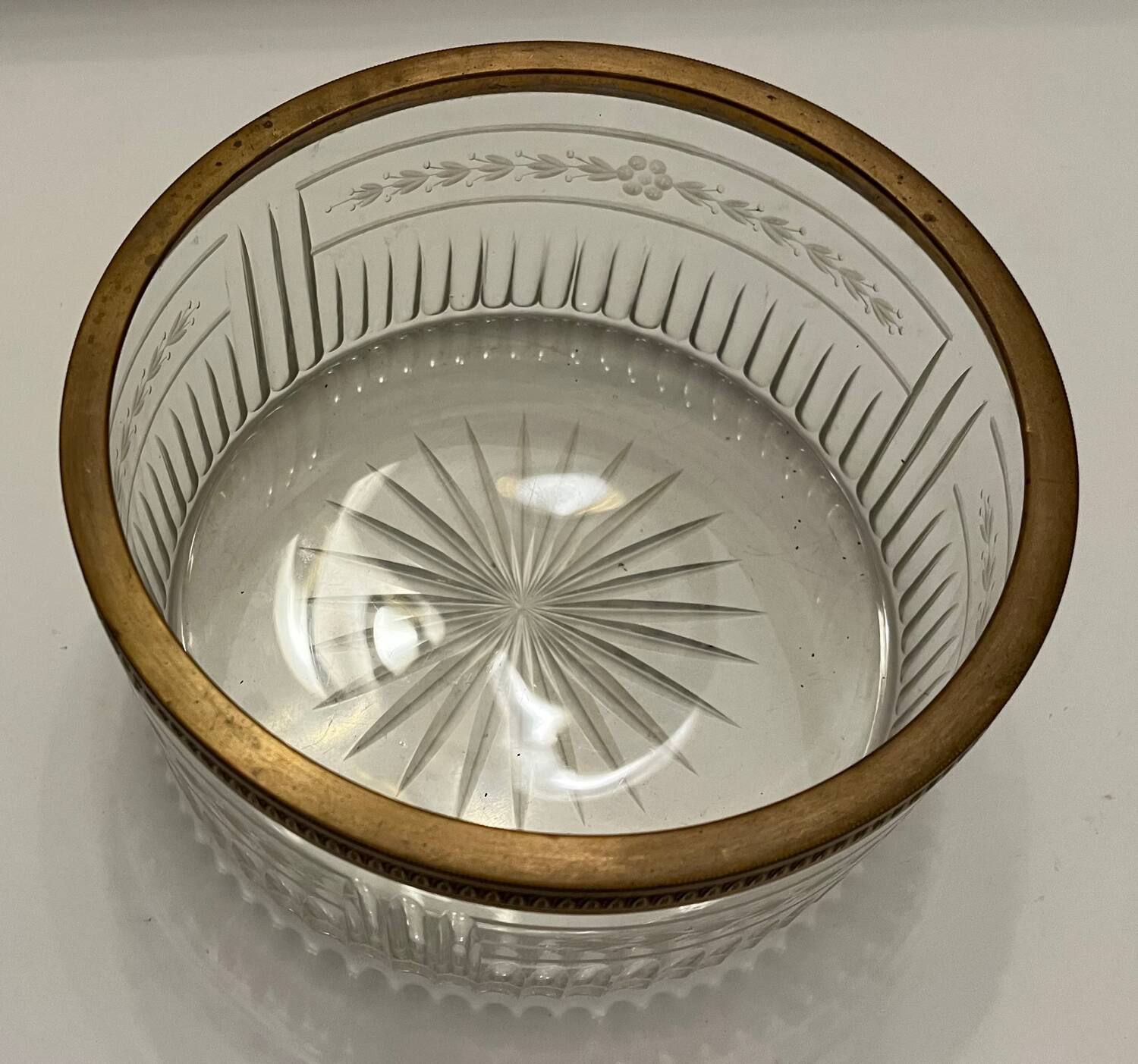Cut crystal bowl