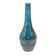Postmodern vase, teal glass, WMF, Germany, 1960s