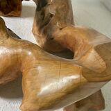 Table basse brutaliste du sculpteur Jean Yves Le Guyader