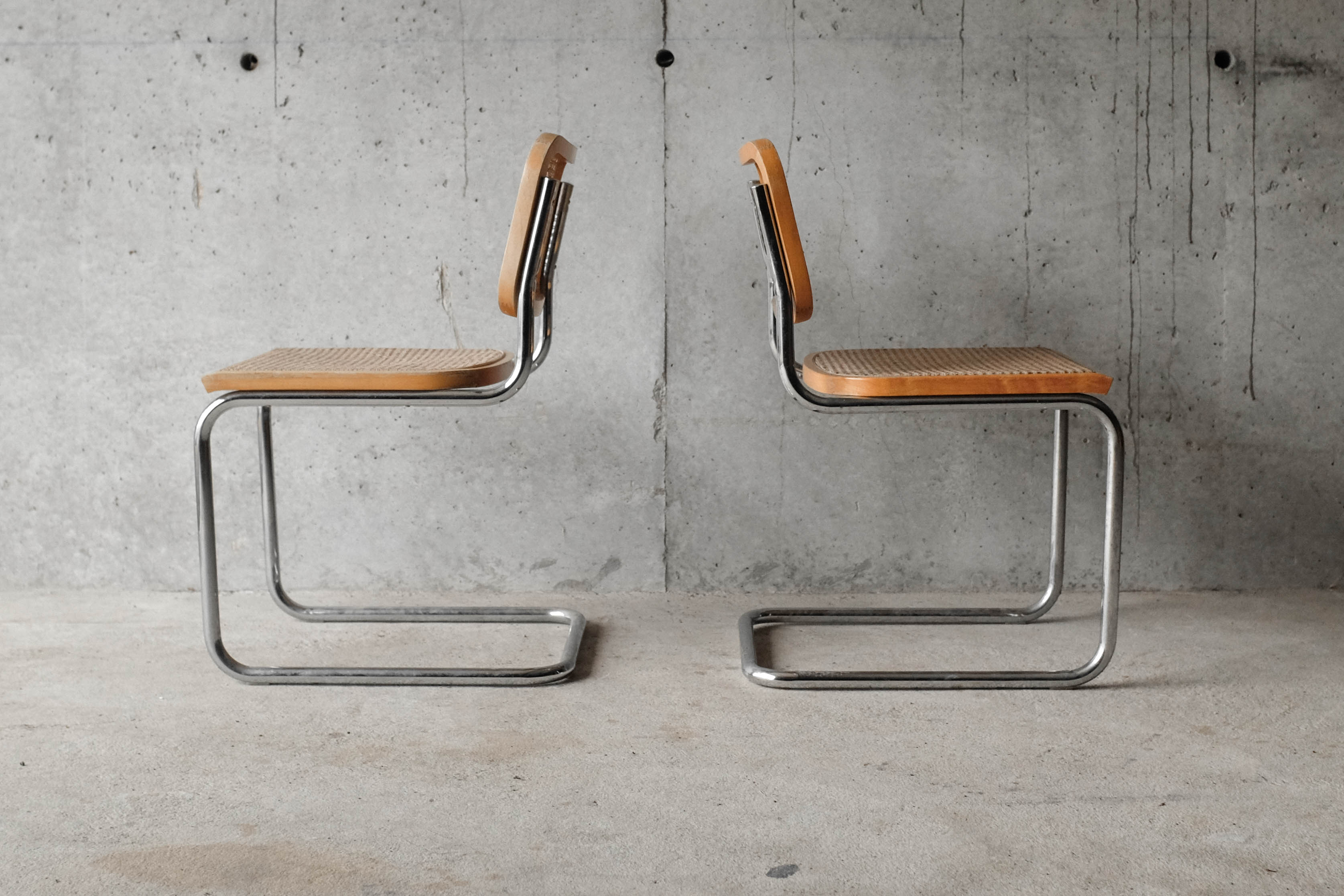 Pair of Cesca B32 chairs by Marcel Breuer