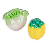 Fennel and pepper salt shakers