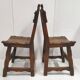 Set of 4 vintage brutalist chairs 1970