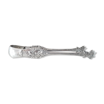 Solid silver sugar clamp lion's claws