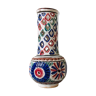 Enamelled terracotta vase