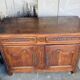 Louis XV style buffet from the 19th century in solid fruitwood with dowelled joints.
