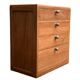 Commode vintage bois brut massif 1950