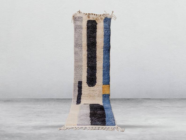 Handmade runner rug 250cm x 90cm