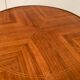 Round pedestal table Louis XV style veneer of rosewood XX century