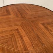 Round pedestal table Louis XV style veneer of rosewood XX century