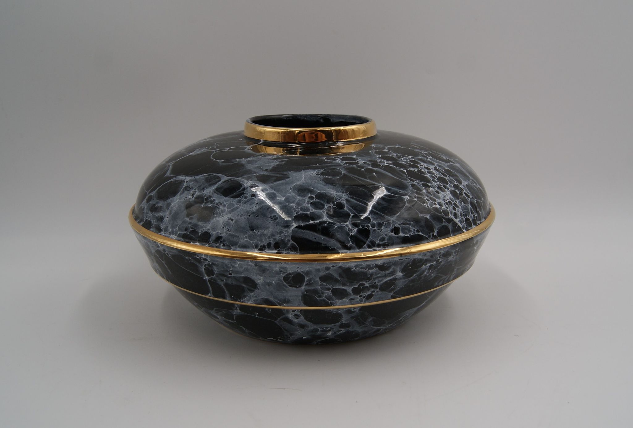 Vase toupie céramique art déco vintage