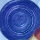 Saisissant vase  pâte de verre bleue / Bob le Bleïs/ Verrerie Maure-Vieil