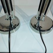 Pair of articulated lamps vintage 1980s industrial design