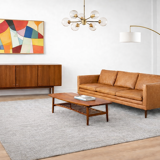 3-seater leather sofa