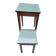 Formica table with tapered wooden legs + stool