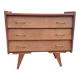 Vintage 1960s commode with compass legs.