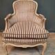 Bergere dd style Louis XV lacquered white