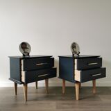Vintage bedside table pair