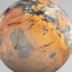 Stunning red Maligano jasper spheres on bases — Decorative mineral duo