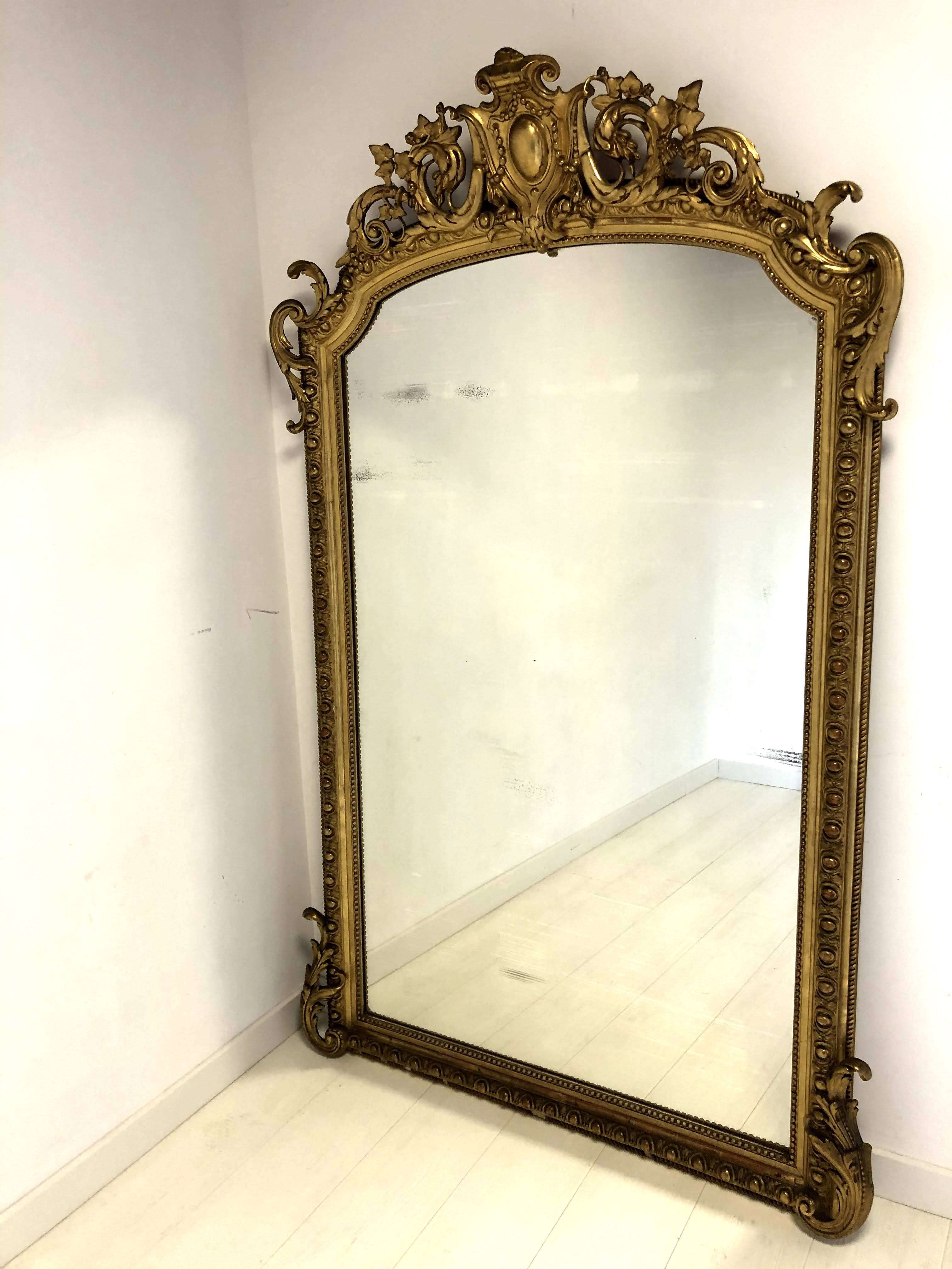 Large mirror Napoleon III 117x186cm
