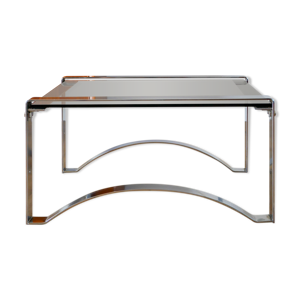 table basse rectangulaire - chrome