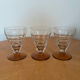 Ensemble de 6 verres vintage style Art déco