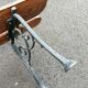 Old garden bench cast iron legs