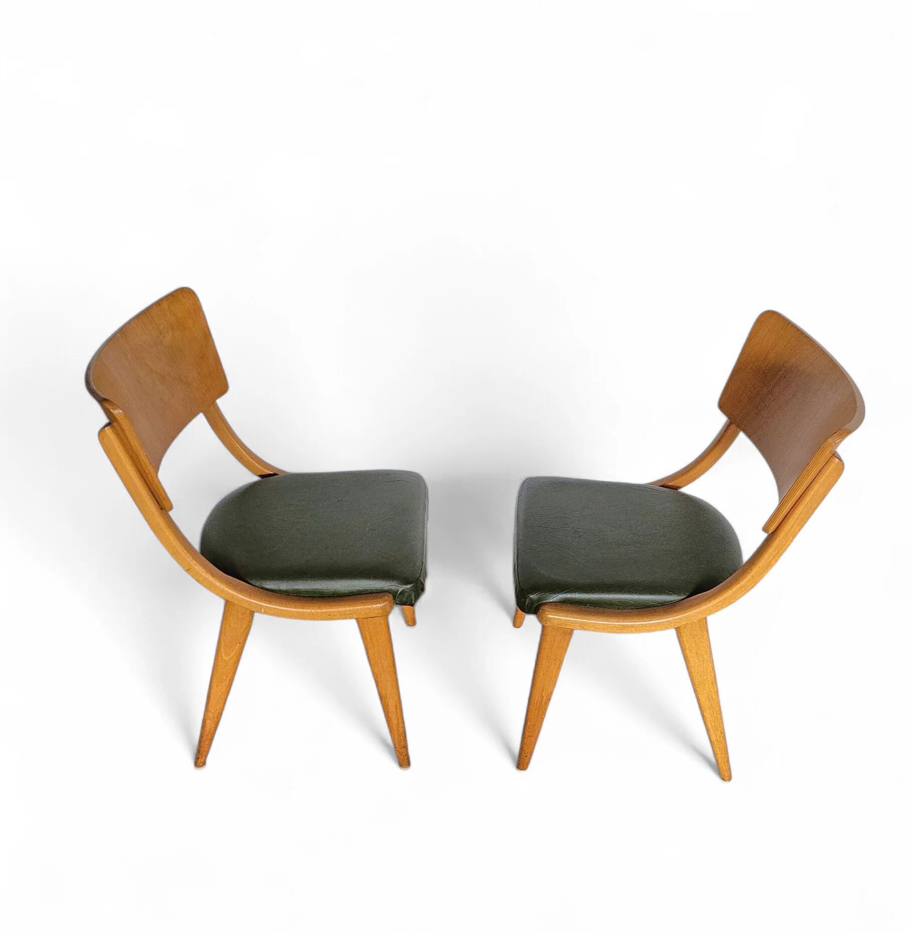 4 x Wooden Dining Benchairs 136 / Chairs by Stol Kamnik / 1960s / Slovenia