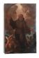 Old Oil Painting on Canvas, Baroque Period, Depicting a Franciscan Saint