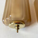 Pair of art deco style glass wall lamps