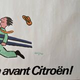 Original poster "En avant Citroën, les modèles 82" Raymond Savignac 58x77cm 1982