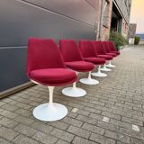 6 original vintage Knoll Tulip chairs by Eero Saarinen