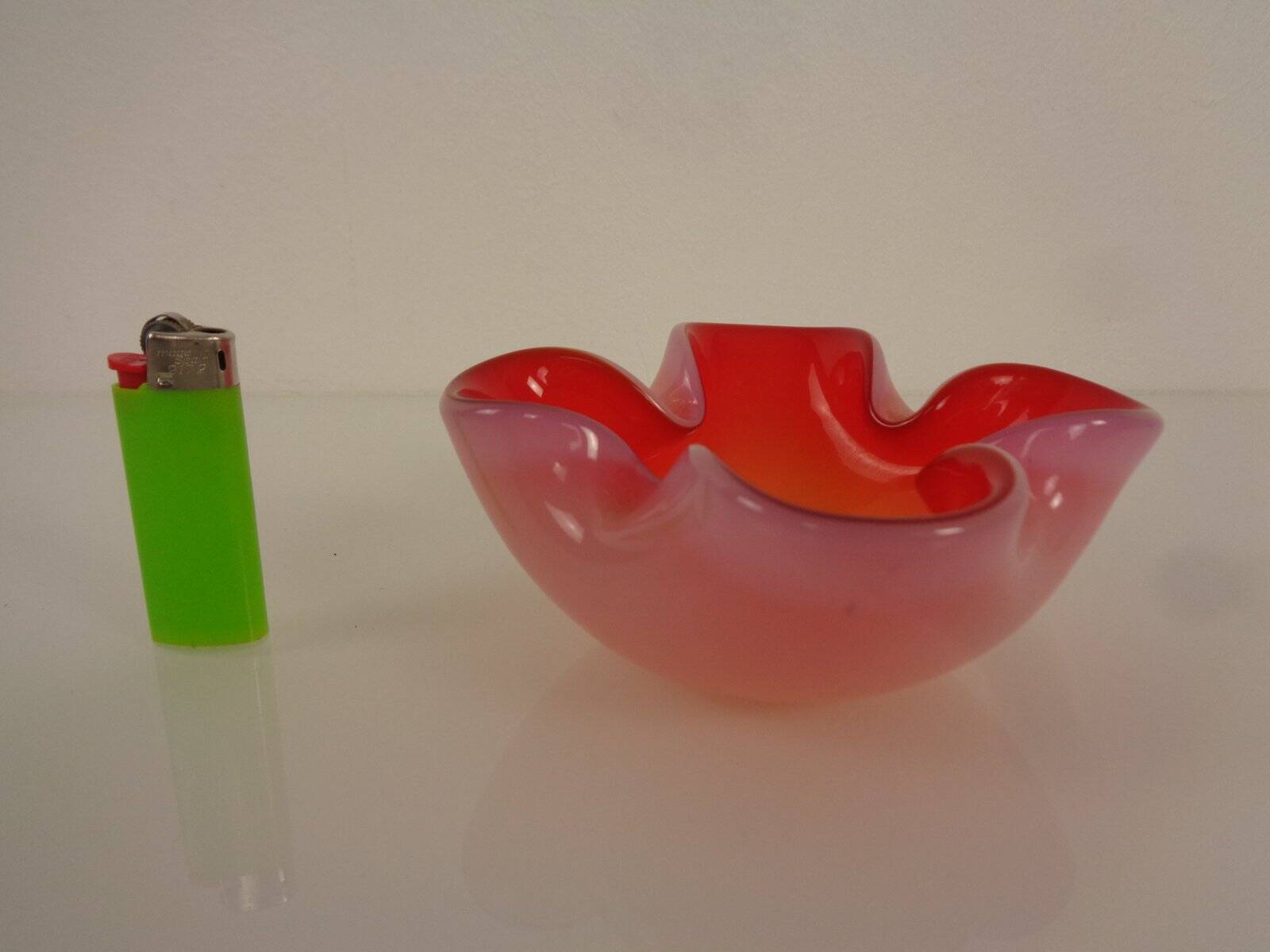 Sommerso Murano Glass Ashtray, Italy, 1960s
