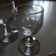 4 antique liqueur glasses