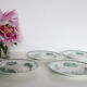 Set of 4 flat plates Terre de Fer, Saint Amand, Daisy